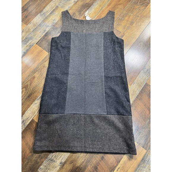 Bailey 44 Womens Colorblock Scoop Neck Short Tank Dress Black Brown Size M - Picture 6 of 6